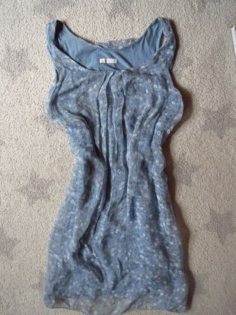 tolle Damen Long Bluse / Mini Kleid mit SEIDE