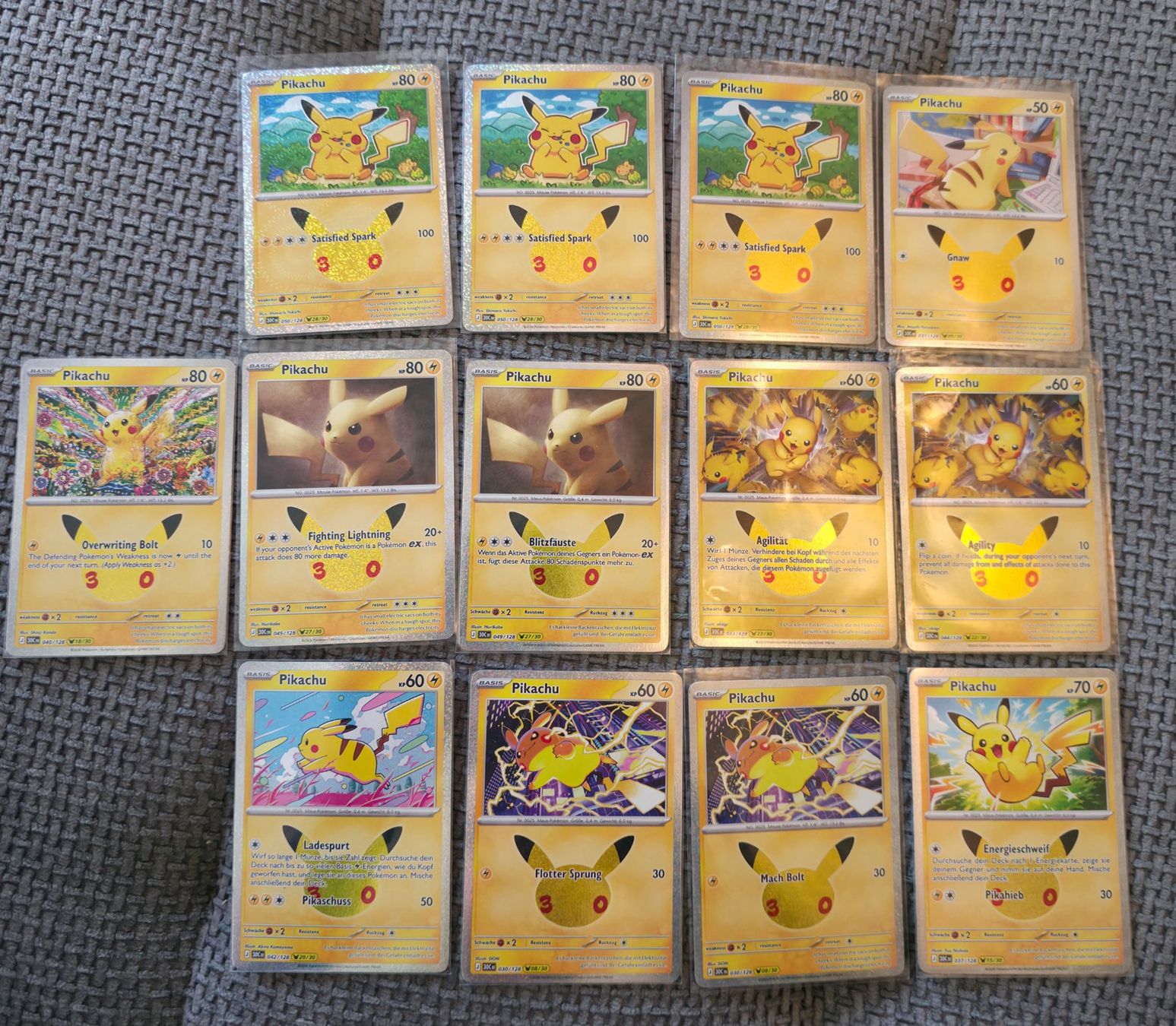 Pokémon Carte collezionabili: Pikachu 30th Deutsch und Englisch – Usato da Goldach venduto da eur_zg2z