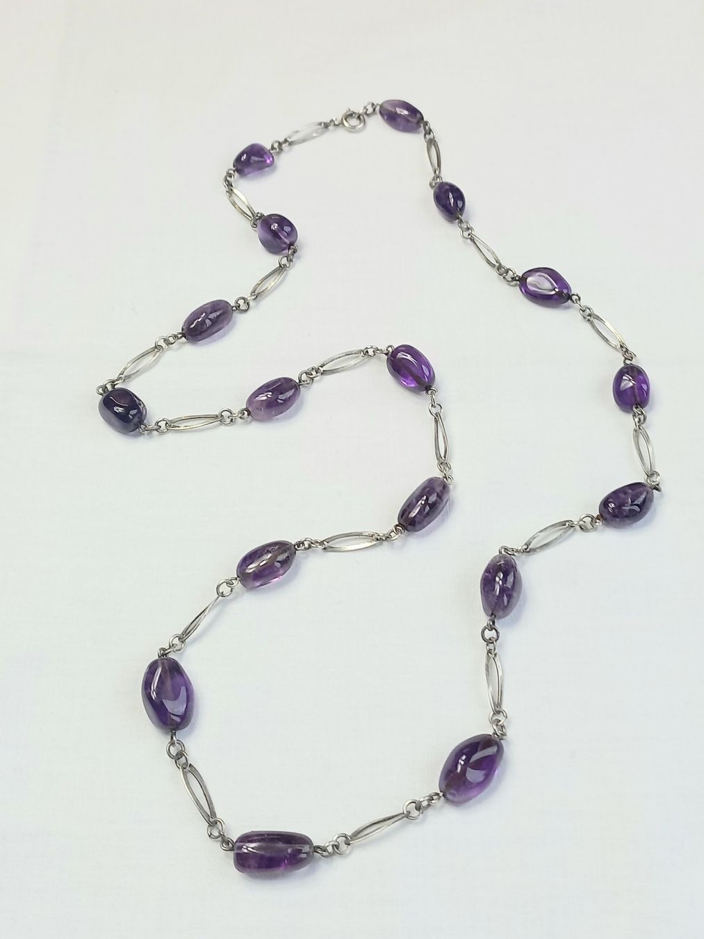 Catenine: Wunderschöne Amethyst-Kette, Silber, Vintage! – Usato da Buchs AG venduto da Dzirul 4