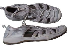 Gr. 37 KEEN Outdoor Sandalen hellgrau-silber gepflegt