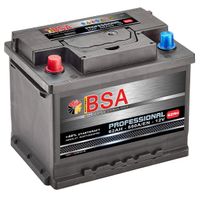 BSA Autobatterie 62Ah 12V Pluspol Links