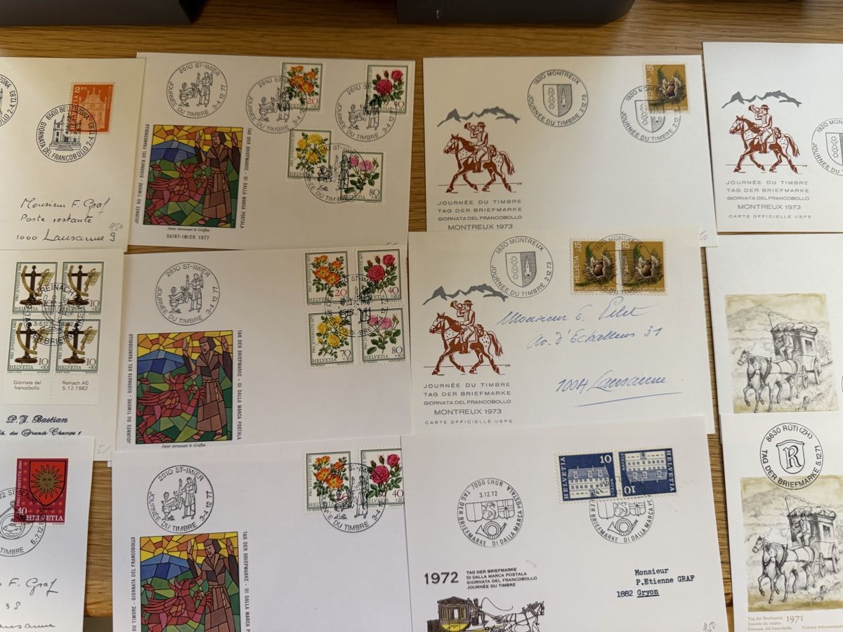 Alle Briefmarken: 27 Karten Tag der Briefmarke  – Neu (gemäss Beschreibung) aus Murgenthal von Tina_4055 1