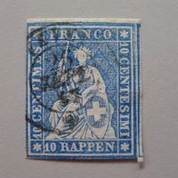 Strubel: 23C von VEVEY: 26.9.1857: Toller SCHNITT !!