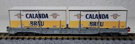RhB Güterwagen Calanda Bräu Container Spur N Kato ohne OVP