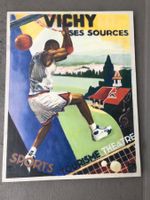 Bilder Sport Basketball Korbbal VICHY auf Leinwand selten