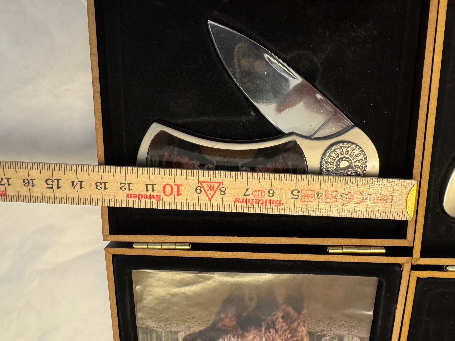 Couteaux: 3 Präsentationsmesser mit Holzschatulle – D'occasion à Kestenholz par Sackmesser67 5