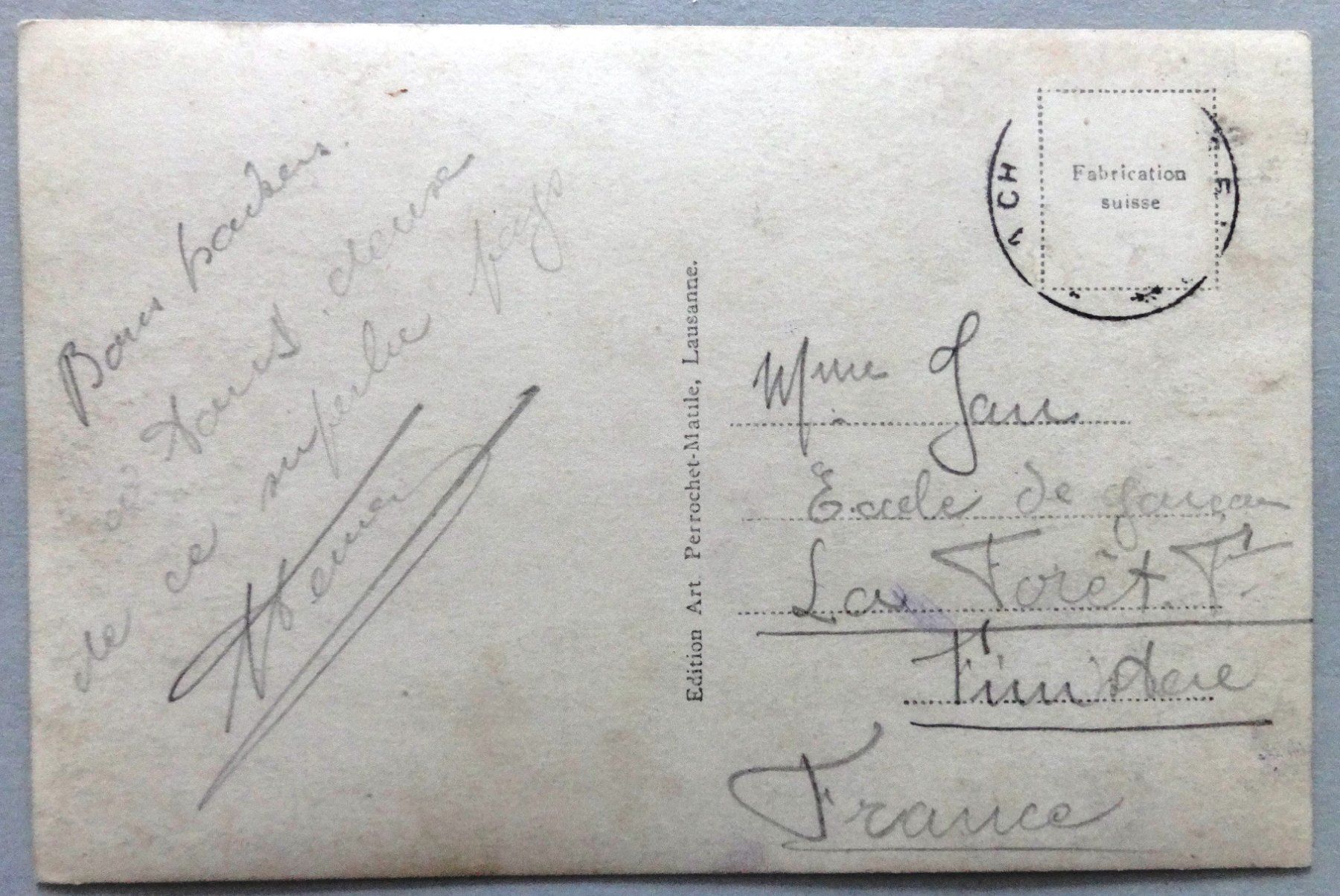 Cartoline postali: Neuchâtel, Vue générale et les Alpes – Difettoso da Fétigny venduto da Billy2miny 1