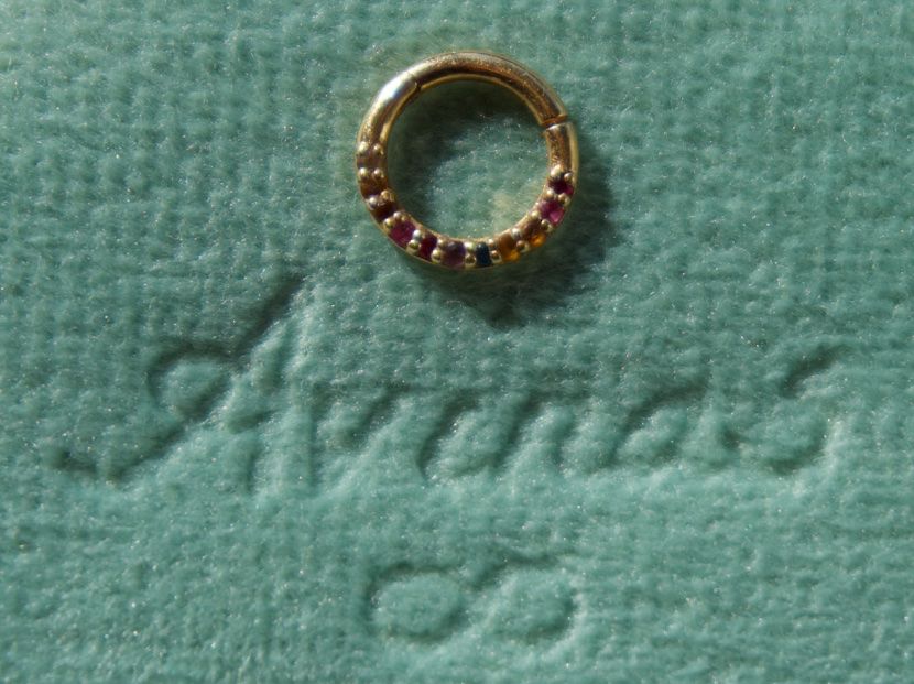 Gioielli per piercing: Rainbow Piercing-Ring von Avinas – Nuovo (secondo la descrizione) da Thun venduto da Laeivy 1