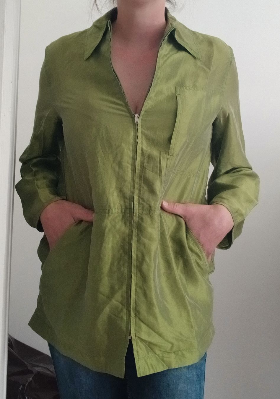 Marc Cain Camicette: Marc Cain Collection Silk Blazer Blouse Size N2 – Nuovo (secondo la descrizione) da Wil SG venduto da tre_g2l7 7