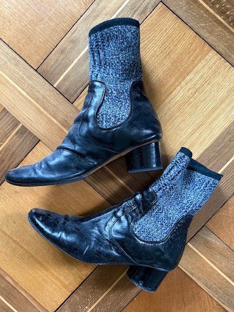 Scarpe da donna: Stiefeletten Stoff/Lackleder – Usato da Luzern venduto da 127064 1