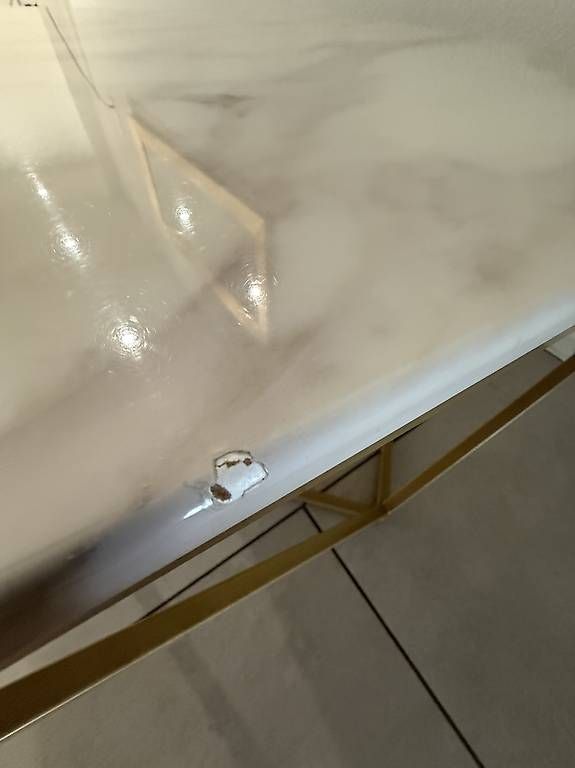 Tavoli: Eleganter Couchtisch in Marmor & Gold – Usato da Lengnau BE venduto da aya_2tvj 3