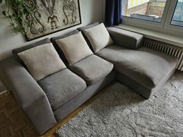 Ecksofa in grau