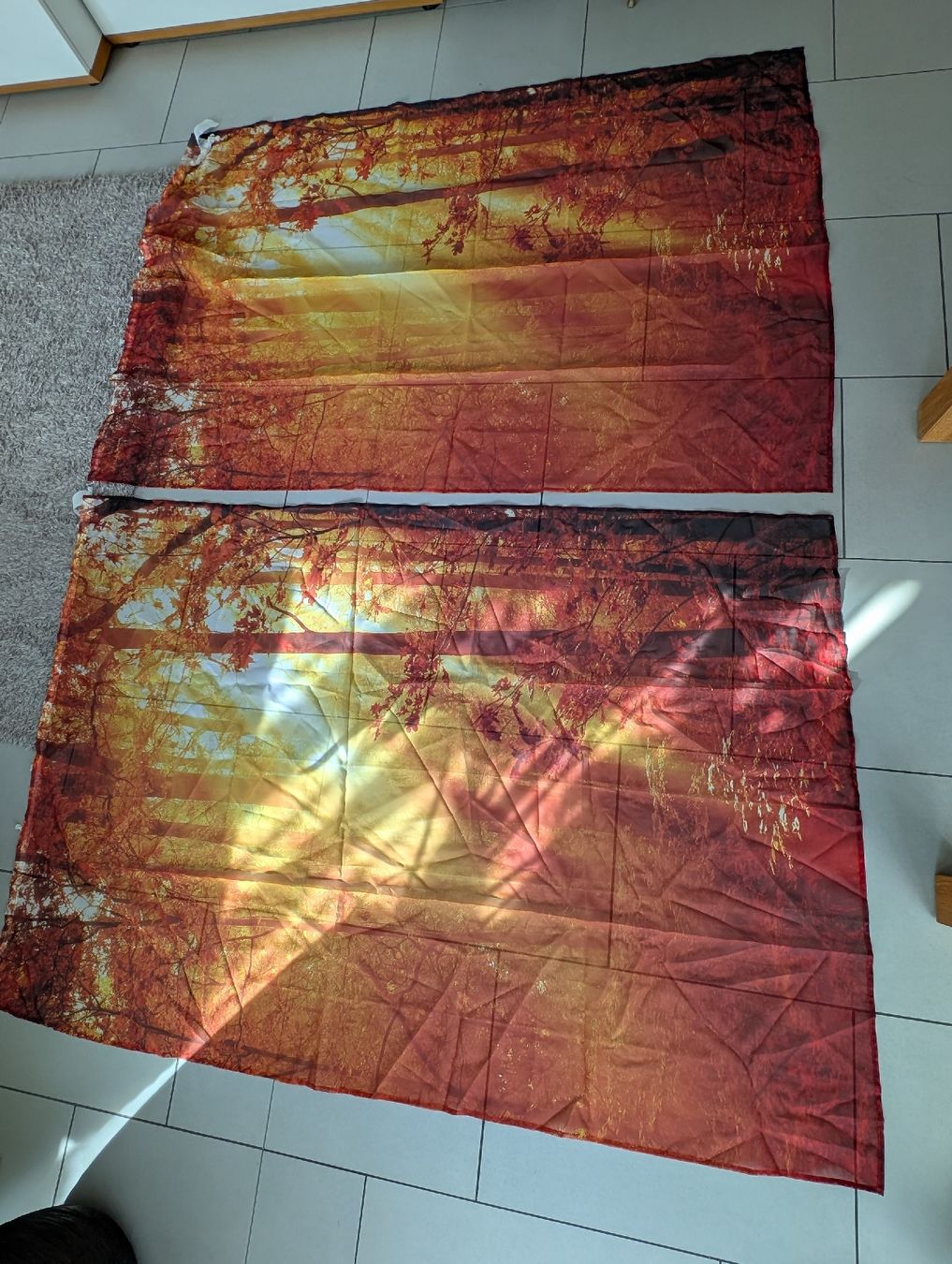 Vorhänge: 2 Vorhänge, Waldmotiv, 175x120cm – Neu (gemäss Beschreibung) aus Zürich von Romy_1011 1