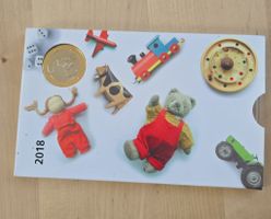 Gedenkmünze 2018 CH "Spielzeug" Bimetall mit Etui