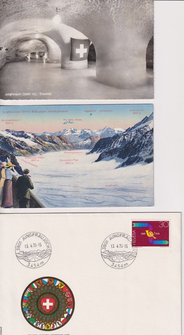 Tutti i francobolli: 3 Belege Jungfraujoch – Usato da Bellach venduto da qsearch