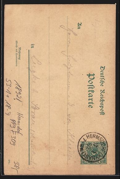 Cancelleria postale: Vorläufer-Lithographie Ganzsache PP9F30 – Usato da Berlin venduto da bartko-reher 1