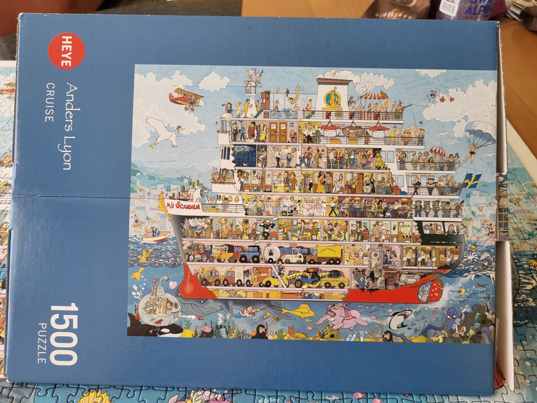 Heye Puzzle: HEYE Puzzle ANDERS LYON cruise 1500 Teile – Usato da Therwil venduto da Nika123 1