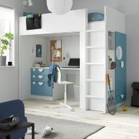 Ikea Smastad Hochbett mit Schreibtisch