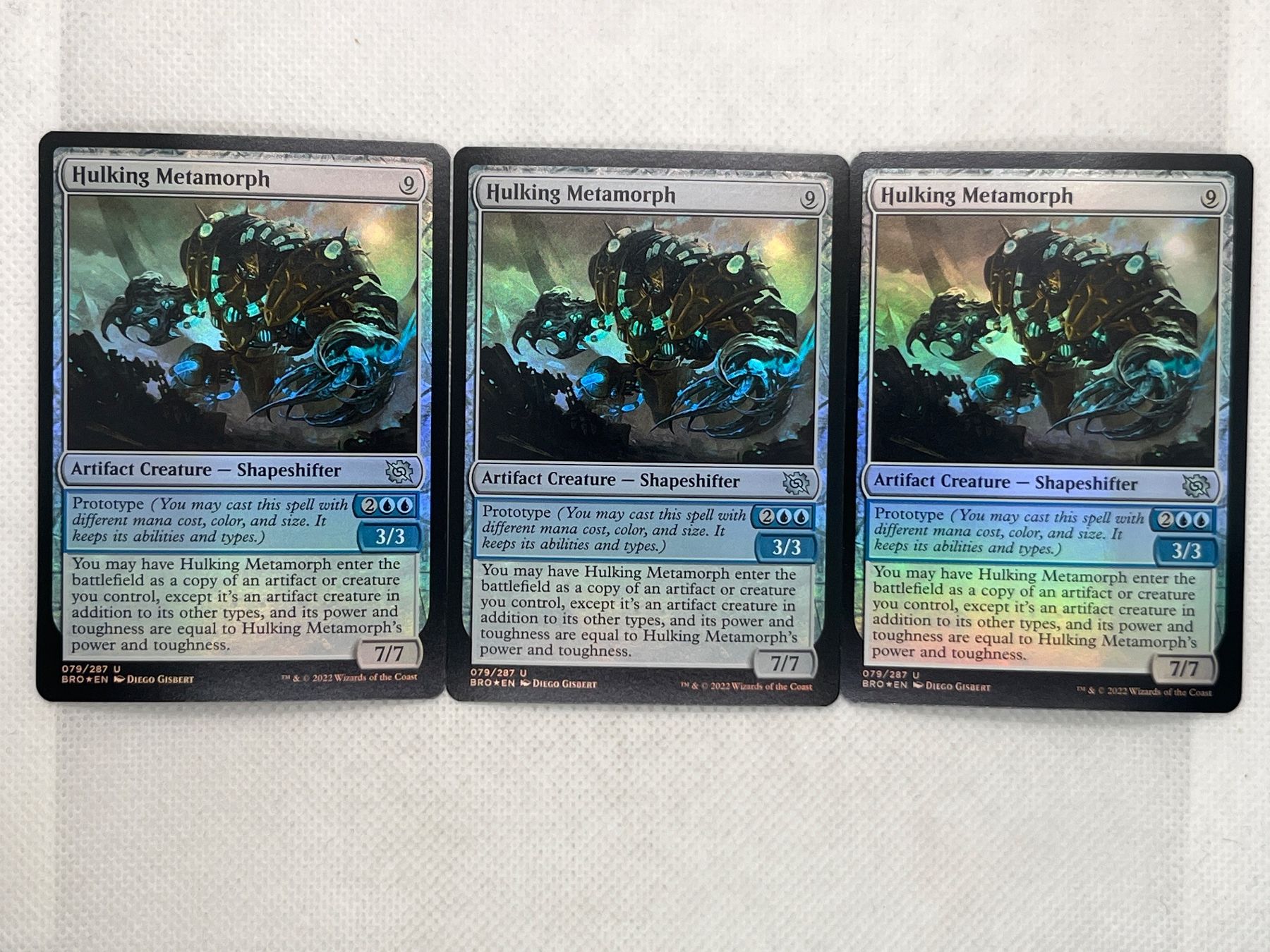 Magic The Gathering Carte collezionabili: 3x Hulking Metamorph Foil Karten – Usato da Hinterkappelen venduto da Kim1992