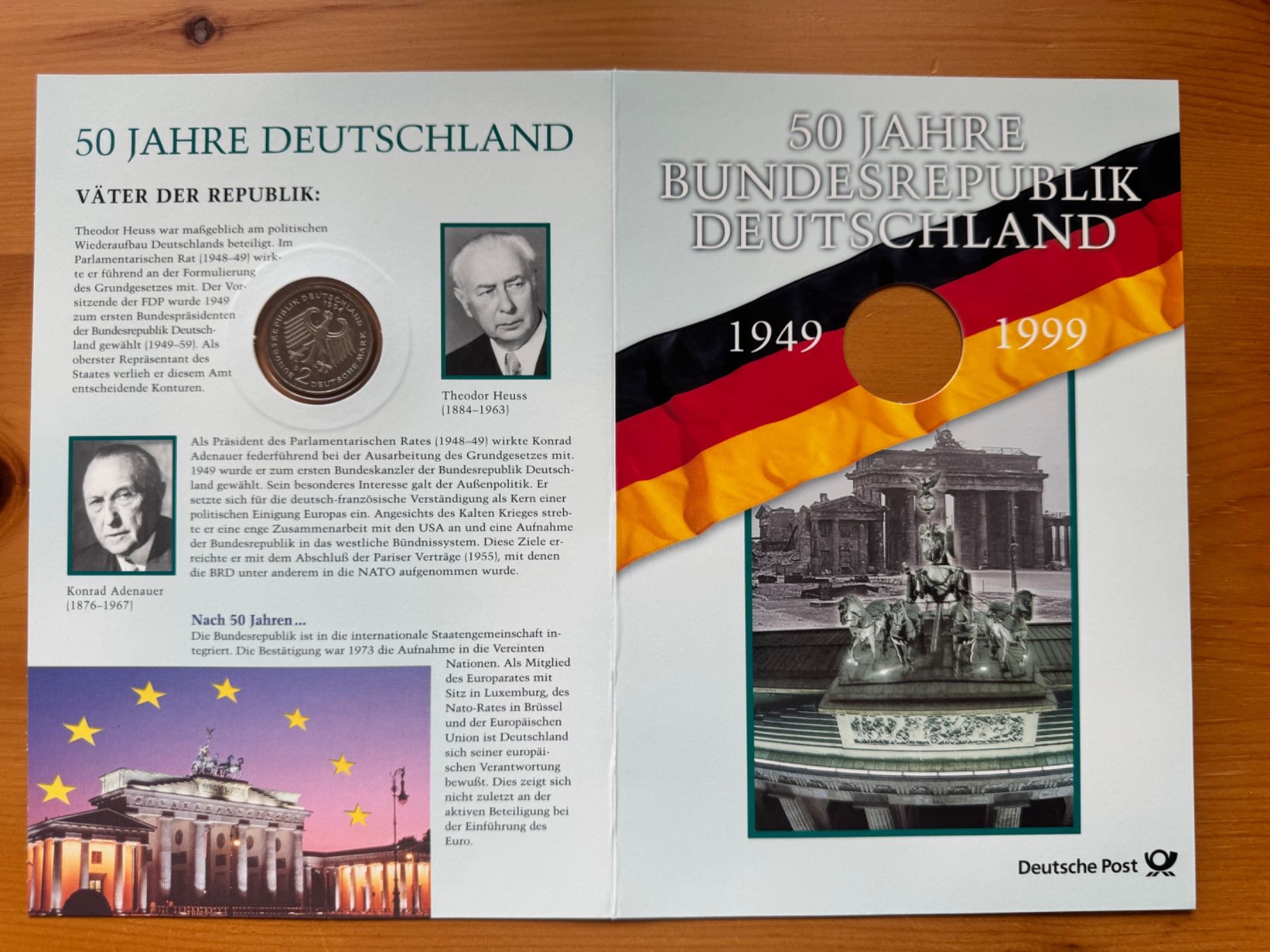Tutti le monete: Numisbrief - 50 Jahre BRD – Usato da Meilen venduto da coins4sale