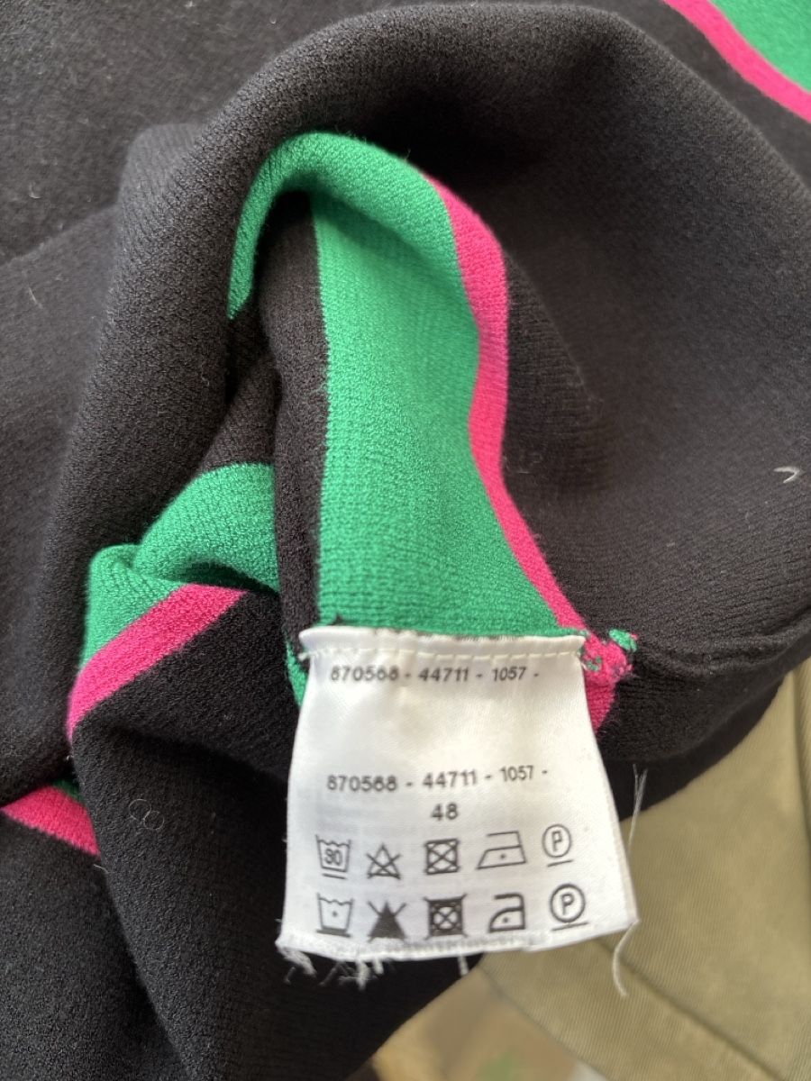 Gerry Weber Maglioni & Felpe: Gerry Weber Strickpullover, Gr. 48, schwarz gestreift. – Usato da Burgdorf venduto da VouSchoen 5