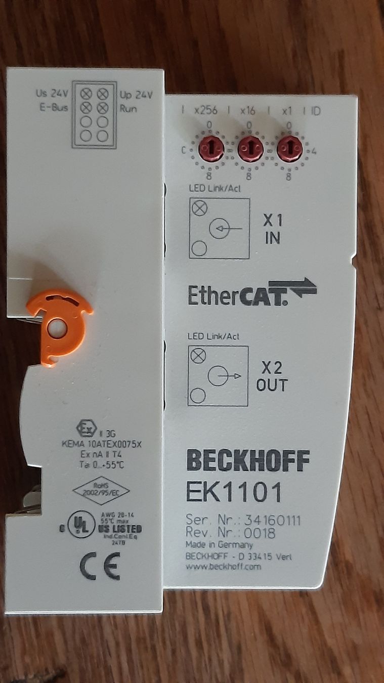 Beckhoff Componenti elettronici: Beckhoff EK1101 EtherCAT Koppler – Usato da Oey venduto da Parkplatzbrocki 1
