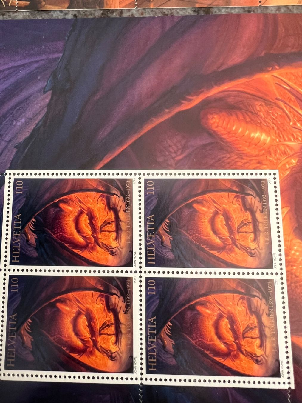 Tutti i francobolli: 4 Bogen zu 4 Briefmarken, Postfrisch. Frankaturware 17,60.- – Usato da Münchenbuchsee venduto da dani1113 1