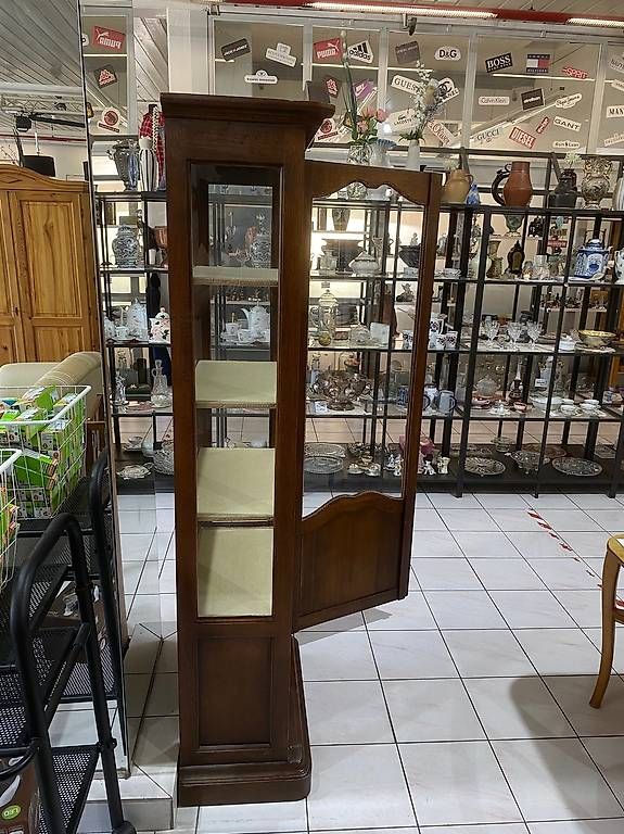 Vetrine: Schöne Vitrine aus dunklem Holz mit Schubladen – Usato da Neuhausen am Rheinfall venduto da galleria13 2