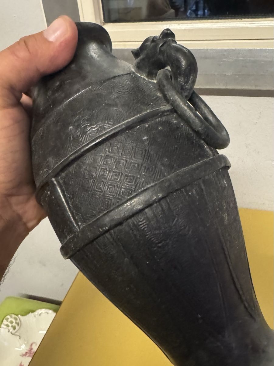 Vasen & Gefässe: Metall Vase  – Gebraucht aus Schlieren von Freundlich02 5