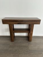 Konsolentisch Holz dunkel mit Regal guter Zustand
