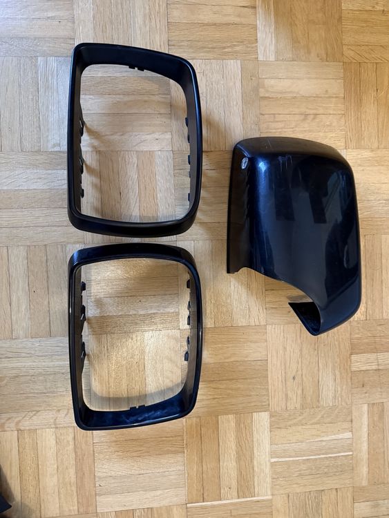 Cache Rétroviseur Extérieur Noir Brillant Pour BMW X5 E53 1999-2006 - Style M, Lot De 2 Coques