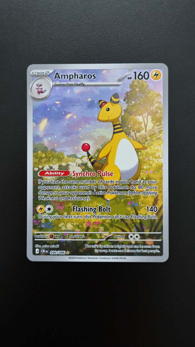 Pokémon Cartes à collectionner: Pokémon Mint Condition Ampharos #90 – Neuf avec emballage d'origine à Obfelden par vivialexandra