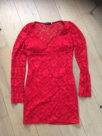 Partykleid rot Gr.38 Marke Koucla