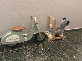 Laufrad Roller und Schiebetier Hund guter Zustand
