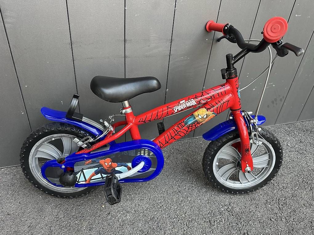 Vélos: Bicicletta bimbo Spiderman  – D'occasion à Quartino par DiloUsato 3