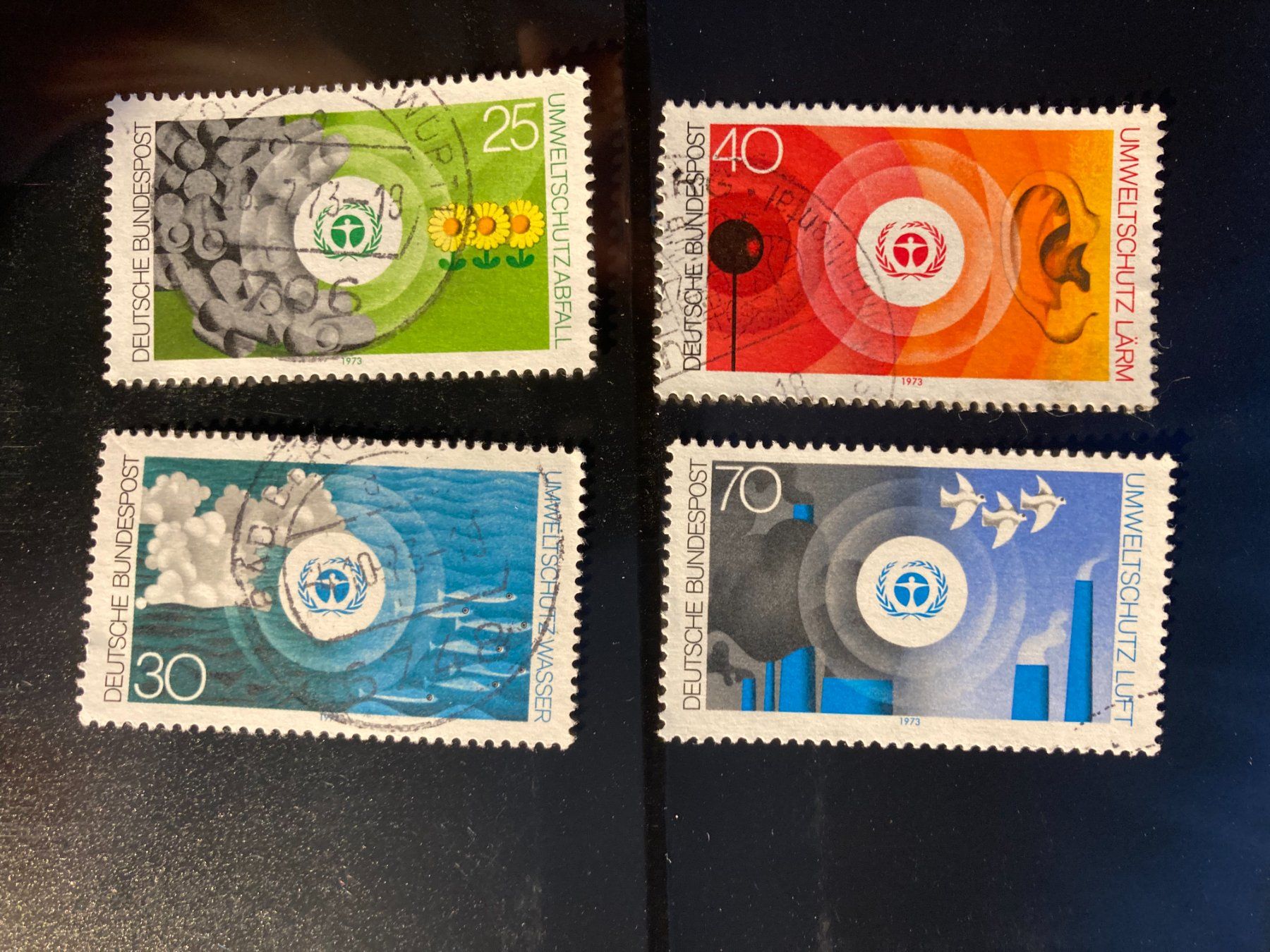 Tous les timbres: BRD 1973 Satz Umweltschutz gestempelt – D'occasion à Liestal par schnueps