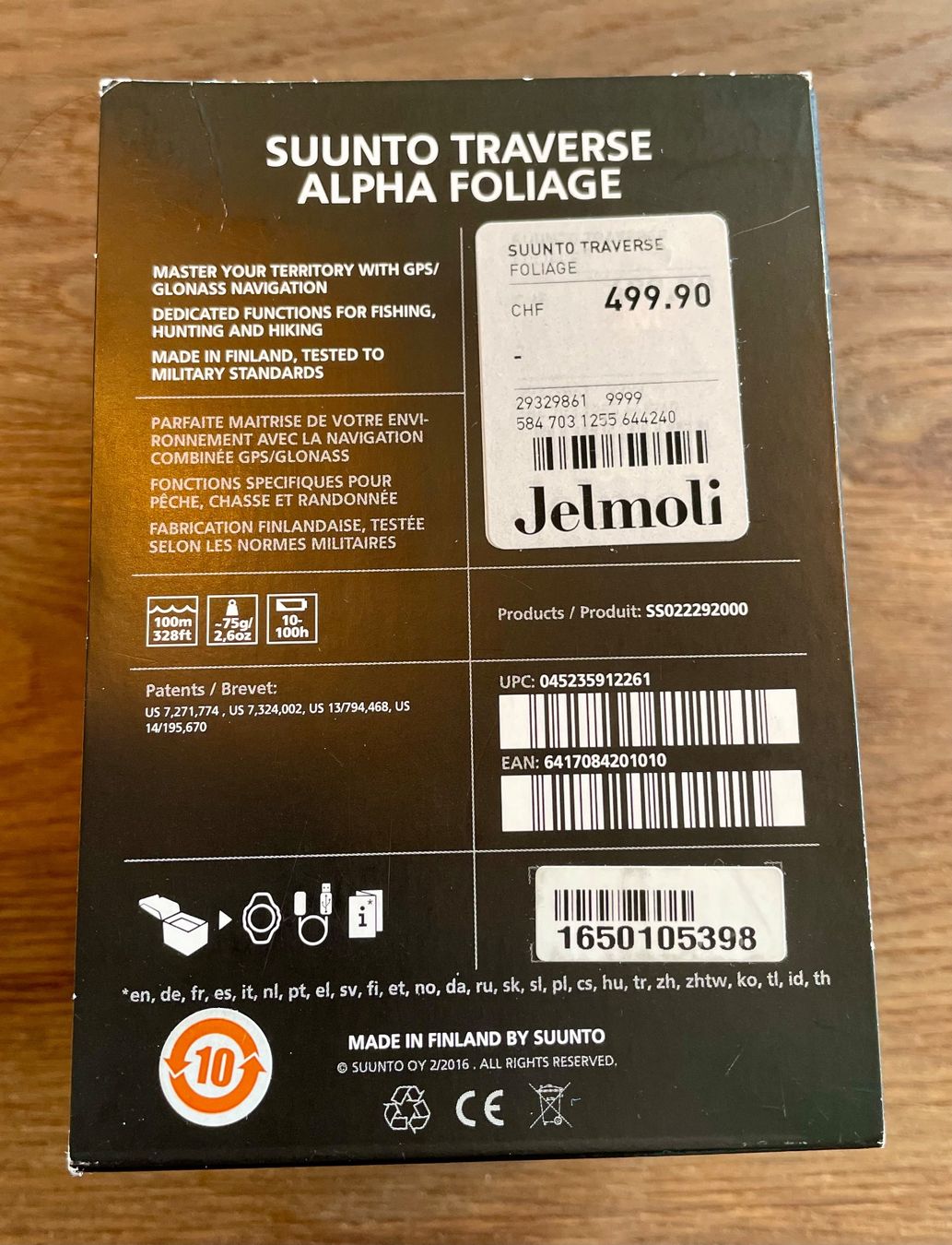 Suunto Smartwatch: SUUNTO TRAVERSE ALPHA FOLIAGE – Neu und originalverpackt aus Kloten von  5