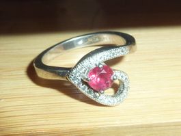 magnifique bague en argent et pierres taille 56 pour femme