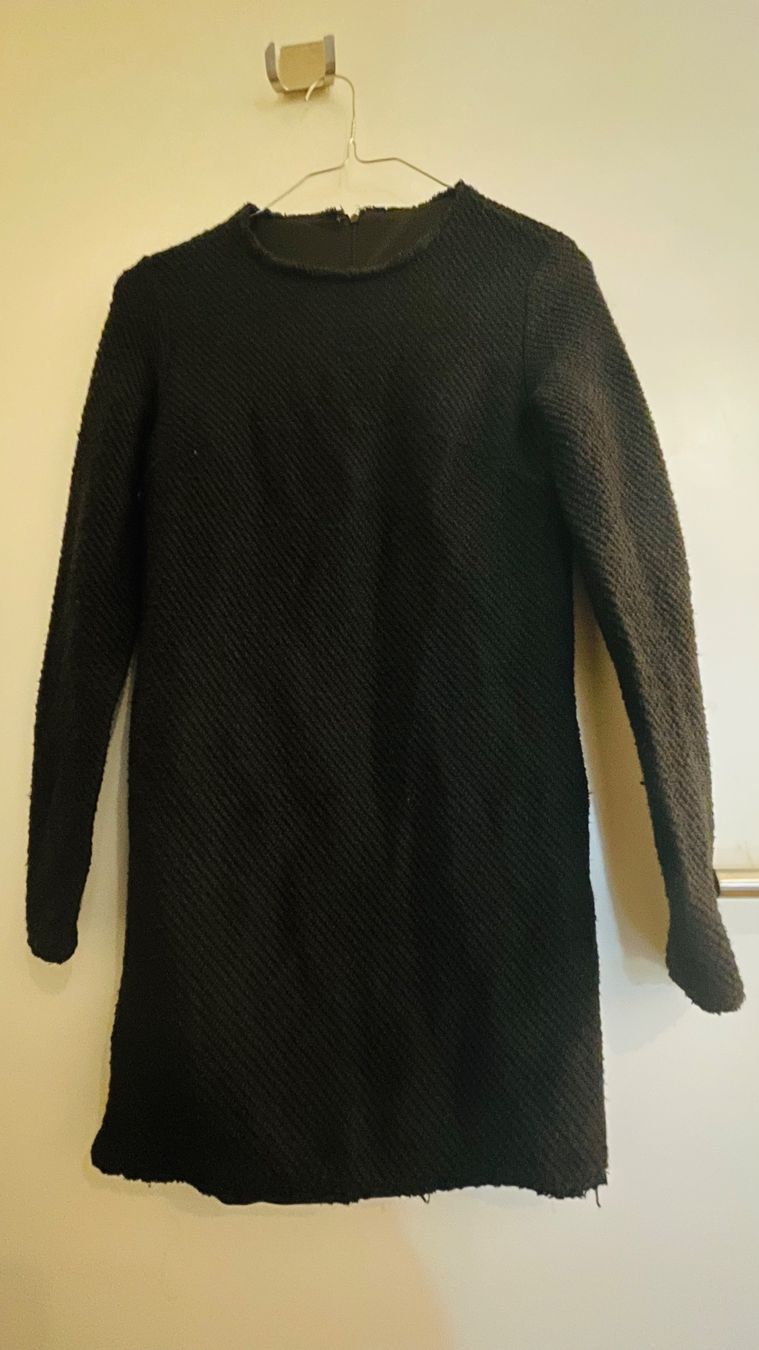 Kleider: Schwarzes Winter/Herbkleid - Elegant und warm Gr. M – Neu und originalverpackt aus Zürich von Alpen209 1