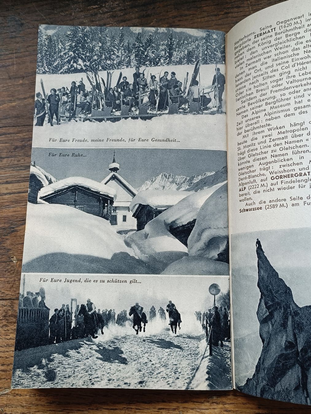 Documenti: Litho Broschüre / Wallis - Ausgabe 1948 – Usato da Brugg AG venduto da Ente015 8