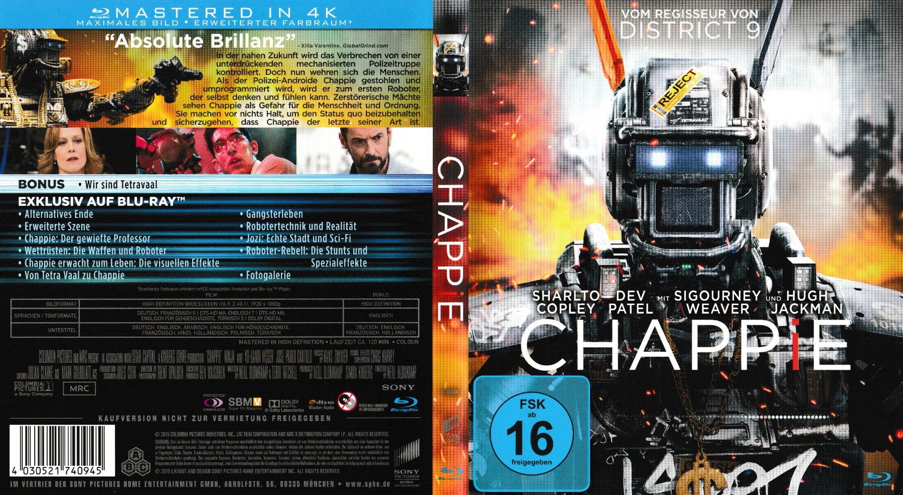 Tutti i DVDs: Blu-Ray - Chappie – Usato da Langnau am Albis venduto da MediaRescuerKeLoX