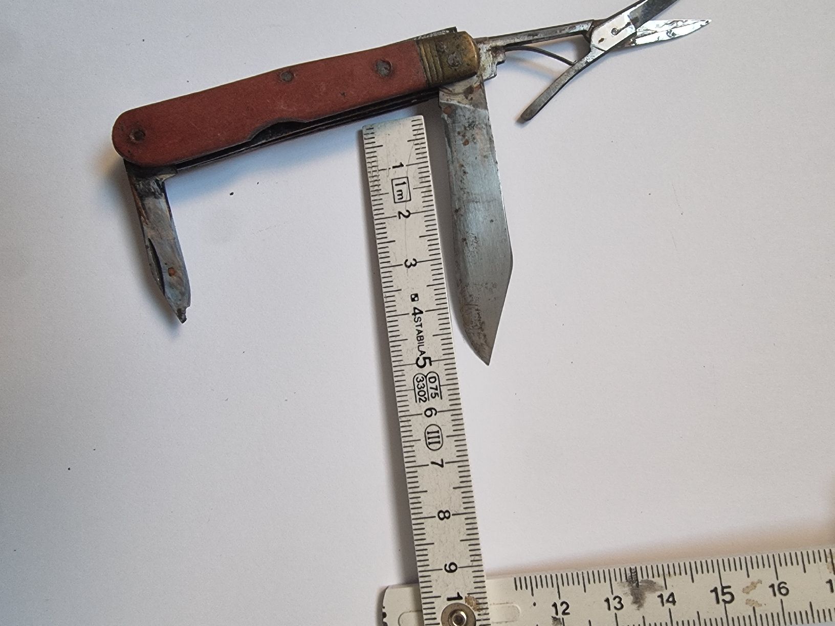 Taschenmesser: Altes  Sackmesser mit Etui – Gebraucht aus Olten von Mezopotamya 1