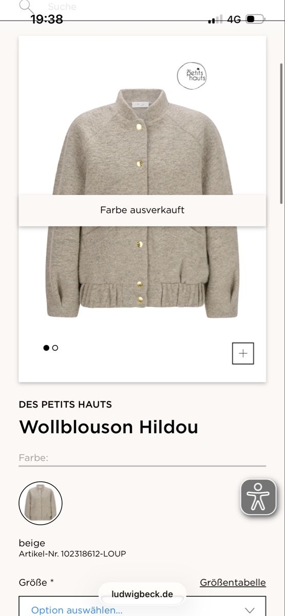 Des Petits Hauts Giacche: Bomberjacke von Des petits hauts, Gr. 38, regular fit, – Nuovo (secondo la descrizione) da Affoltern am Albis venduto da Silber79 4