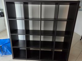 IKEA KALLAX Regal 16 Fächer schwarz