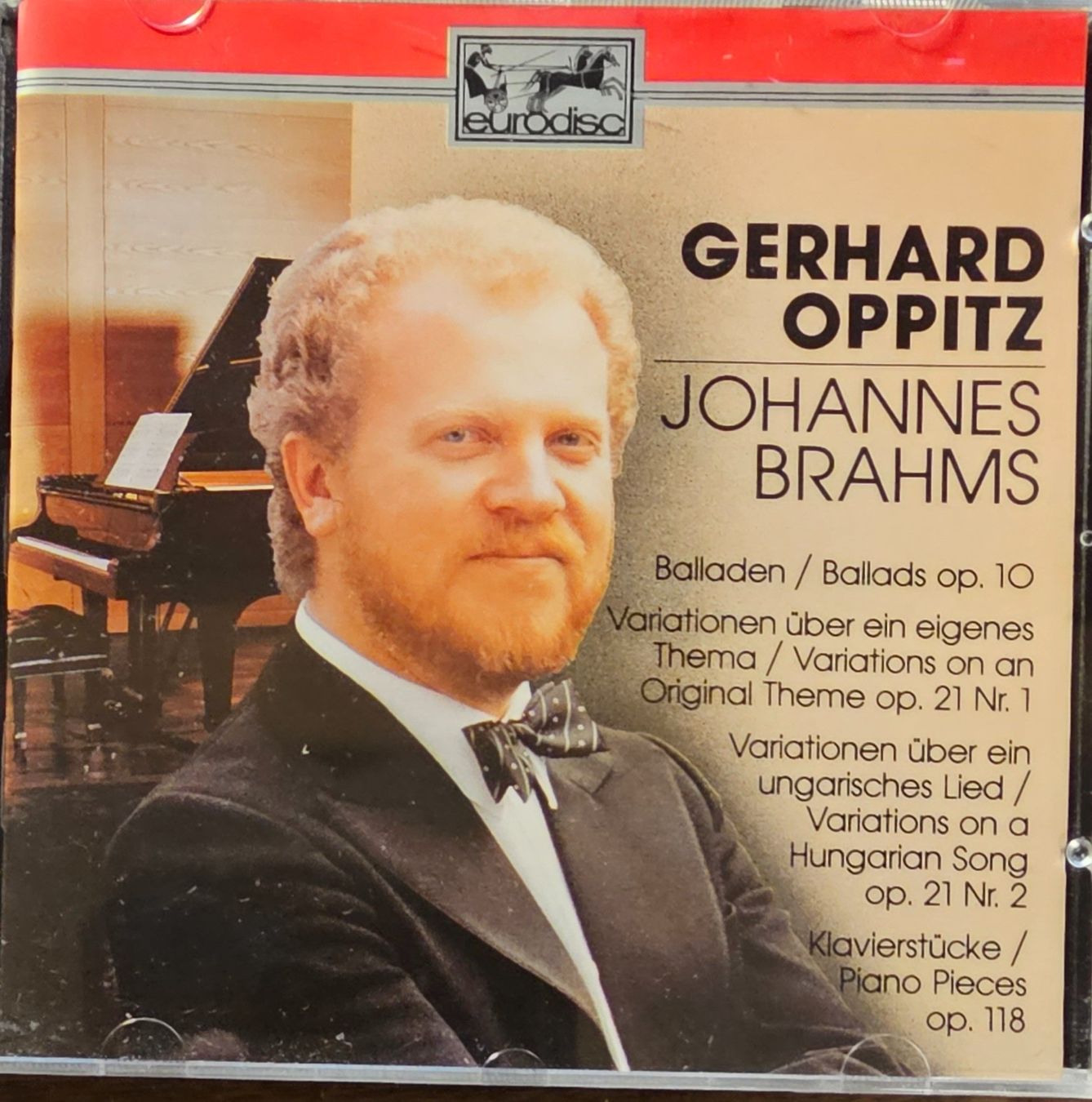 CD: Brahms, Gerhard Oppitz - Ballads Op. 10, Variations On An... – Usato da Wahlen b. Laufen venduto da Cg10