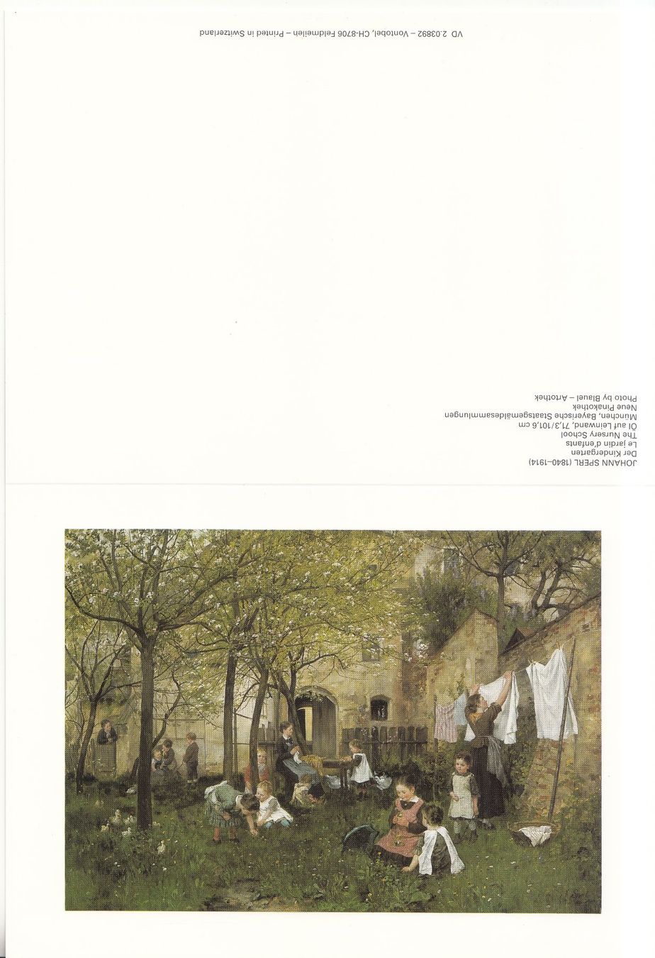 Cartoline postali: DK Johann Sperl, Der Kindergarten – Nuovo (secondo la descrizione) da Bürglen TG venduto da StampGraf