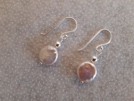 Perlen Ohrringe Sterling Silber 925
