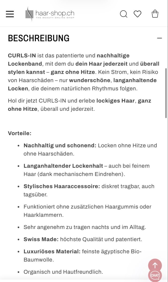 Accessori per capelli: Curls-In Lockenband Beige – Nuovo (secondo la descrizione) da Zug venduto da Ratna 4