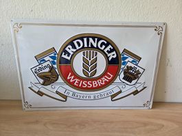 Erdinger Weissbräu Blechschild gross zum Aufhängen 