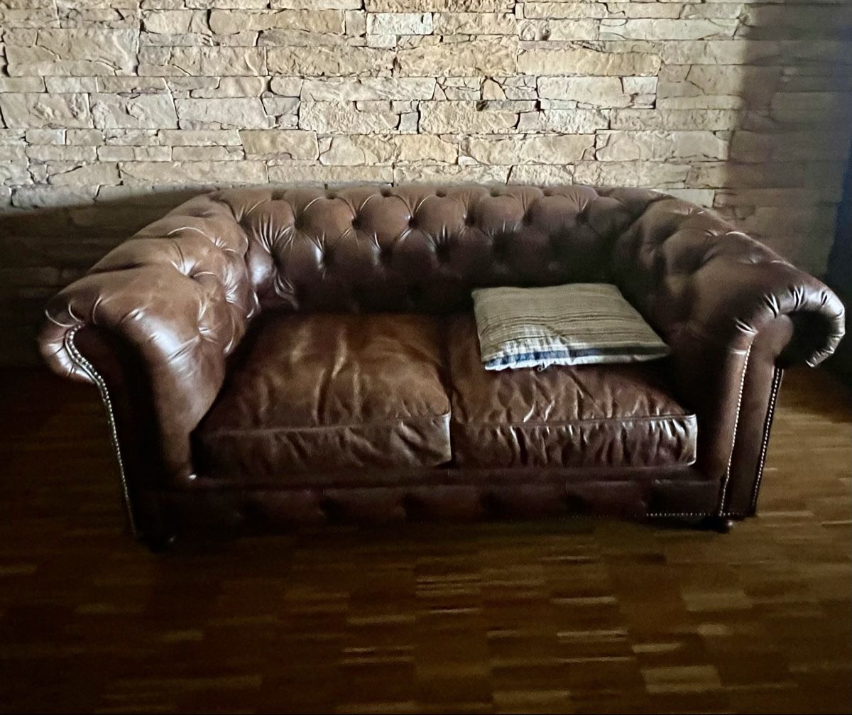 Chesterfield Divani: Leder Sofa Chesterfield braun  – Usato da Muttenz venduto da ThomasR64 2